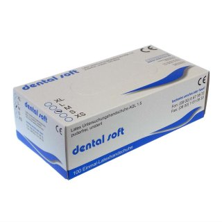 Dental Soft Latexhandschuhe puderfrei 100 Stk./Box M