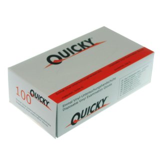 Quicky Vinylhandschuhe puderfrei 100 Stk./Box M