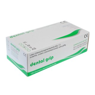 Dental Grip Latexhandschuhe puderfrei 100 Stk./Box M