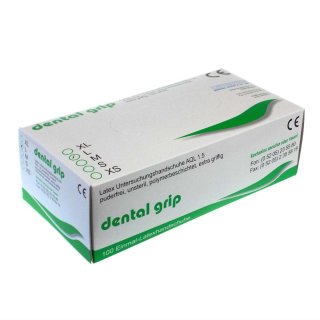 Dental Grip Latexhandschuhe puderfrei 100 Stk./Box L